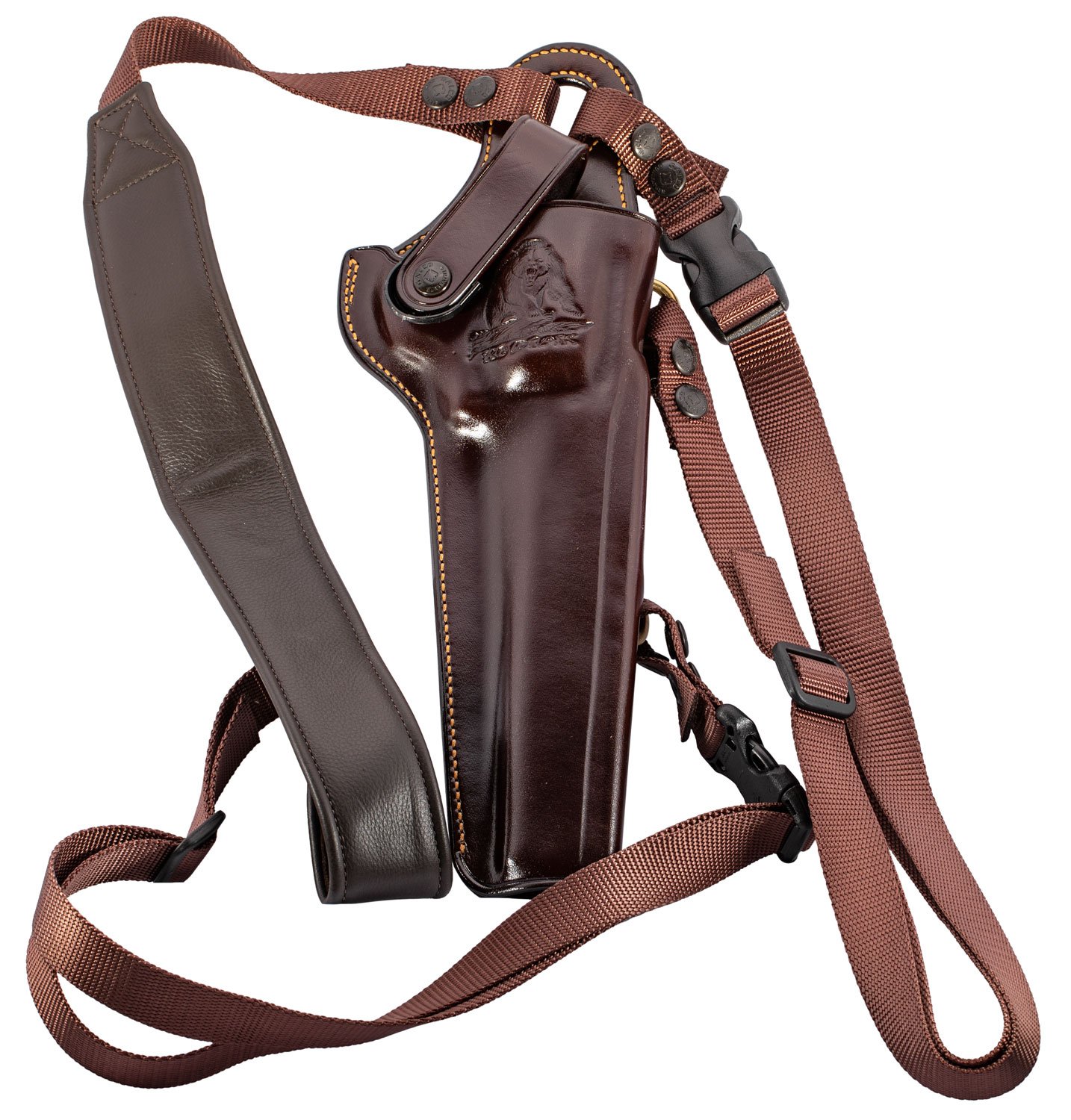 Galco KK130H Kodiak Chest Holster Havana Brown Leather Shoulder/Torso Strap Fits Ruger Super Redhawk 7.50" Right Hand