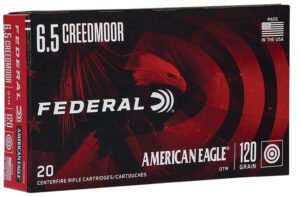 Federal AE65CRD2 American Eagle Rifle 6.5Creedmoor 120gr Open Tip Match 20 Per Box/10 Case