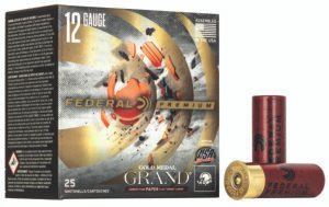 Federal GMT11875 Premium Gold Medal Paper 12Gauge 2.75" 1 1/8oz 7.5Shot 25 Per Box/10 Case