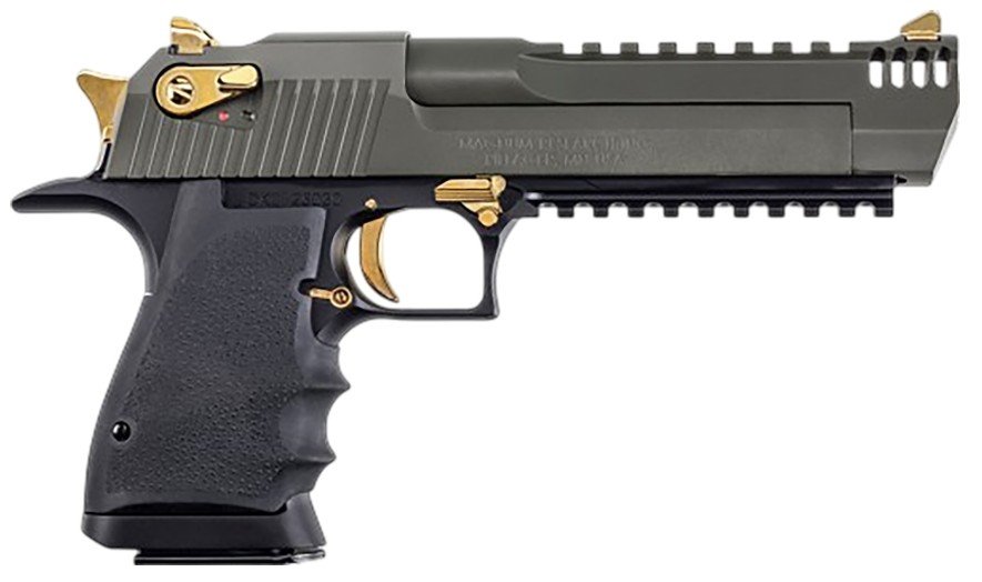 Desert Eagle L6 .50AE 6" Blk/Milspec Grn 7rd