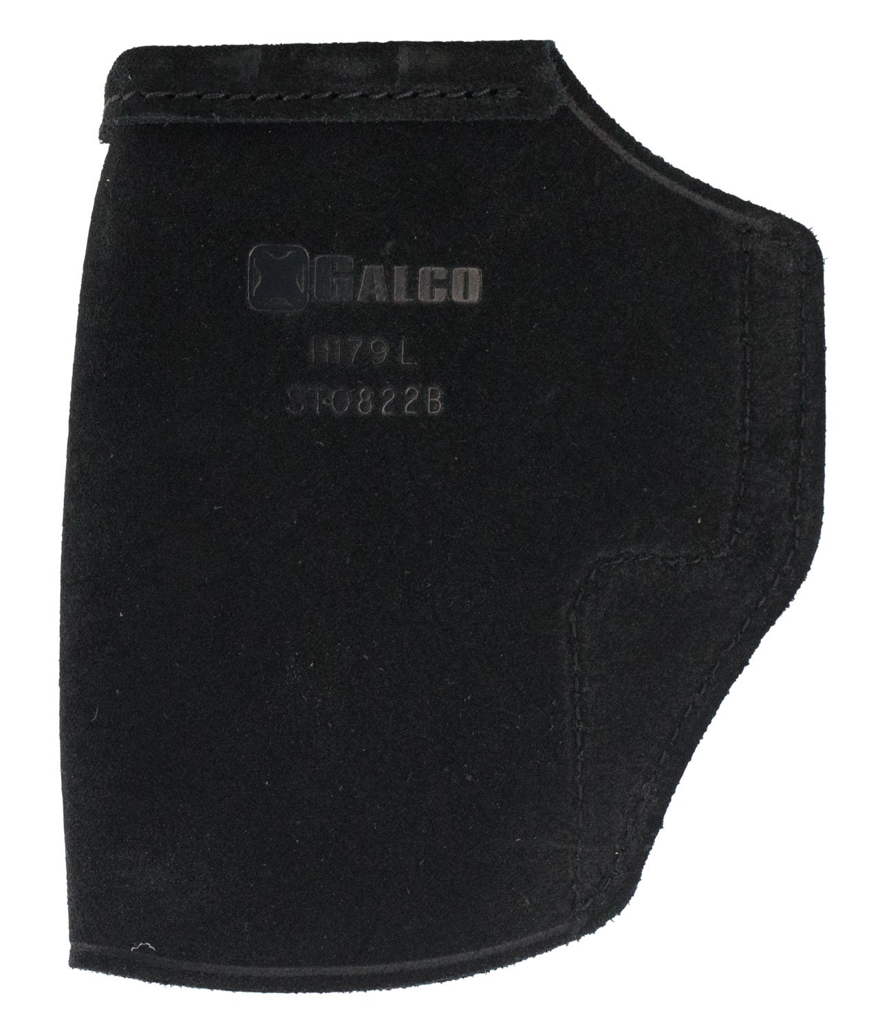 Galco STO836B Stow-N-Go IWB Black Leather Belt Clip Fits Ruger LCP II/LCP Max Belt 1.75" Wide Right Hand