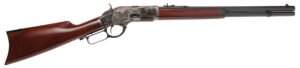 Cimarron CA271 1873 Short Full Size 38 Special 357 Mag 10+1 20" Blued Octagon Barrel, Color Case Hardened Stainless Steel Receiver, Fixed Walnut Stock, Right Hand
