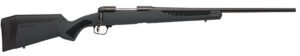 Savage Arms 57173 110 Hunter Full Size 6.5 Creedmoor 4+1 24" Matte Black Button-Rifled Barrel, Matte Black Drilled & Tapped Carbon Steel Receiver, Adj AccuStock Matte Gray Synthetic Stock, Right Hand