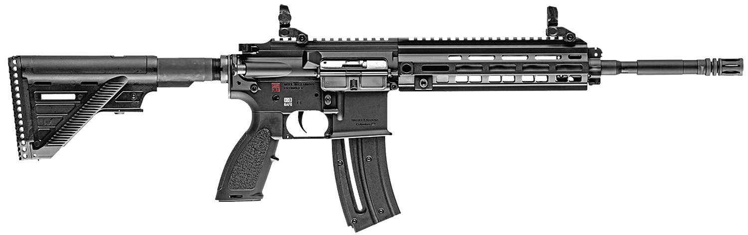 HK 81000401 HK 416 22 LR 20+1 16.10" Black Steel Threaded Barrel Aluminum w/M-LOK & Picatinny Rail Black Aluminum Receiver Black Retractable Stock Right Hand