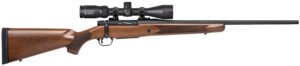 Mossberg 28028 Patriot  6.5 Creedmoor Caliber with 5+1 Capacity, 22" Fluted Barrel, Matte Blued Metal Finish & Walnut Stock Right Hand (Full Size) Includes Vortex Crossfire II 3-9x40mm Scope