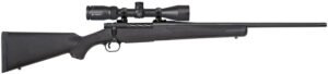 Mossberg 28053 Patriot  7mm-08 Rem Caliber with 5+1 Capacity, 22" Fluted Barrel, Matte Blued Metal Finish & Black Synthetic Stock Right Hand (Full Size) Includes Vortex Crossfire II 3-9x40mm Scope