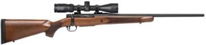 Mossberg 28058 Patriot  7mm-08 Rem Caliber with 5+1 Capacity, 22" Fluted Barrel, Matte Blued Metal Finish & Walnut Stock Right Hand (Full Size) Includes Vortex Crossfire II 3-9x40mm Scope