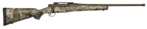 Mossberg 28074 Patriot Predator 22-250 Rem Caliber with 5+1 Capacity, 22" Threaded/Fluted Barrel, Patriot Brown Cerakote Metal Finish & TrueTimber Strata Synthetic Stock Right Hand (Full Size)