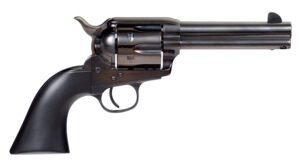 Taylors & Company 555161D Devil Anse  45 Colt (LC) 6rd 4.75" Blued Cylinder & Barrel Color Case Hardened Steel Frame Matte Black Wood Grip (Taylor Tuned)