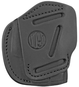 1791 Gunleather 3WH2SBLA 3-Way IWB/OWB Size 02 Stealth Black Leather Belt Loop Compatible w/ Ruger LCP Compatible w/ Glock 42 Compatible w/ S&W Bodyguard Ambidextrous Hand