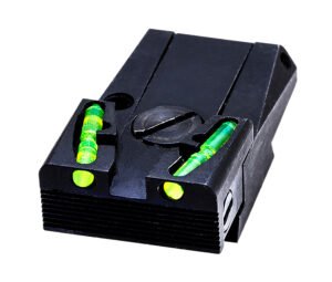 HiViz MKAD211 Adjustable Rear Sight Ruger MK i, II, III & IV Green Fiber Optic