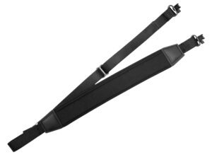 GrovTec US Inc GTSL121 FLEX  Black Elastic w/Neoprene Strap Adjustable Padded Rifle/Shotgun