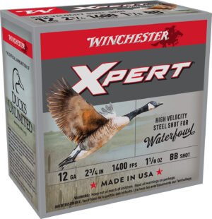 Winchester Ammo WEX12HBB Super X Xpert High Velocity 12Gauge 2.75" 1 1/8oz BBShot 25 Per Box/10 Case