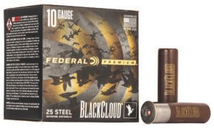 Federal PWBX107BB Black Cloud FS 10Gauge 3.50" 1 5/8oz BBShot 25 Per Box/10 Case