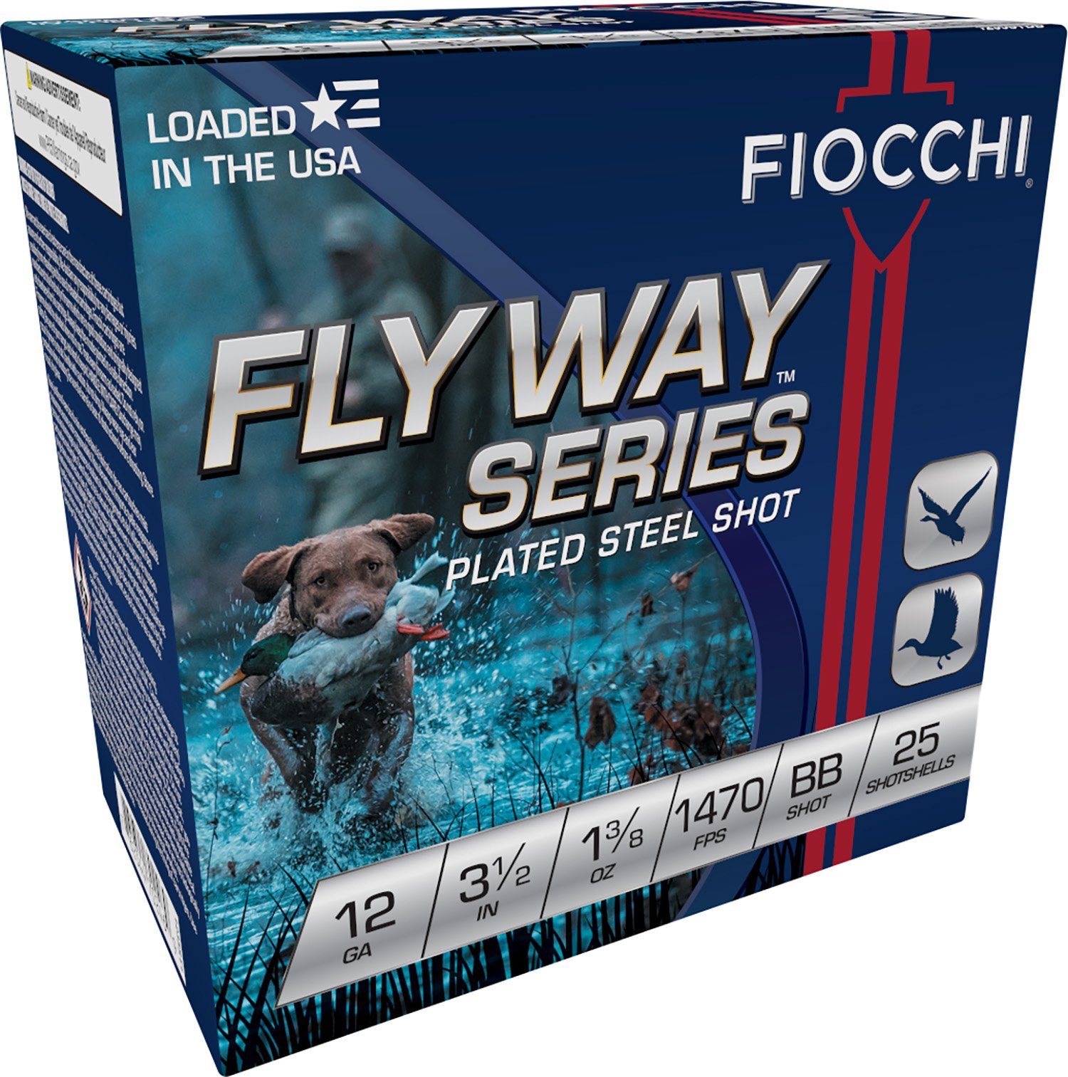 Fiocchi 1235STBB Flyway 12Gauge 3.50" 1 3/8oz BBShot 25 Per Box/10 Case