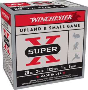 Winchester Ammo X205 Super X Heavy Game Load High Brass 20Gauge 2.75" 1oz 5Shot 25 Per Box/10 Case