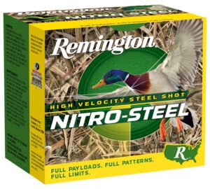 Remington Ammunition 20798 Nitro-Steel High Velocity 12Gauge 3" 1 1/4oz 2Shot 25 Per Box/10 Case