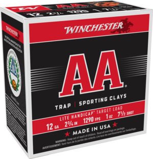Winchester Ammo AAHLA127 AA Lite Handicap Target 12Gauge 2.75" 1oz 7.5Shot 25 Per Box/10 Case