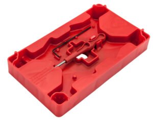 Apex Tactical 104110 Armorer's Tray & Pin Punch Red Polymer Pistol
