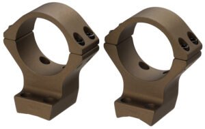 Browning 12536 X-Bolt Scope Mount System X-Lock Burnt Bronze Cerakote Aluminum 30mm Tube, High Rings