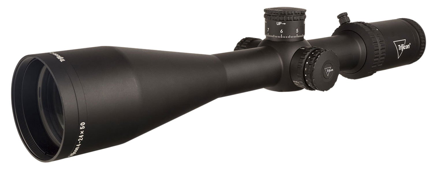 Trijicon 3000007 Tenmile Matte Black 4-24x50mm 30mm Tube LED Illuminated MRAD Ranging w/Red Dot Reticle