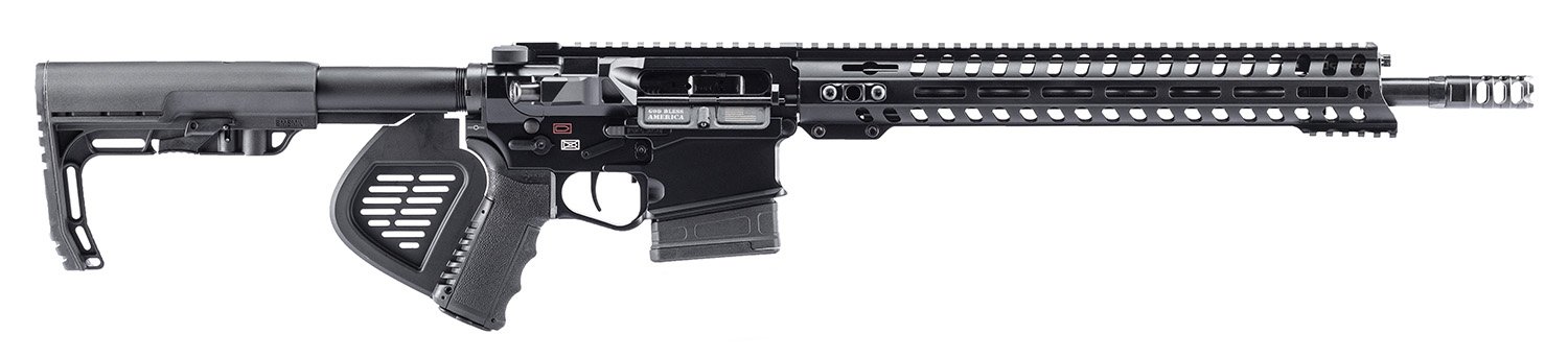 Patriot Ordnance Factory 01666 Revolution *CA Compliant 308 Win,7.62x51mm NATO 16.50" 10+1 Black Hard Coat Anodized Rec Black Polymer 6 Position MFT BMS Minimalist Stock Black Polymer Grip