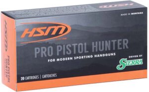 HSM 500SW9N Pro Pistol 500 S&W Mag 400 gr Jacketed Soft Point 20 Per Box/ 25 Case