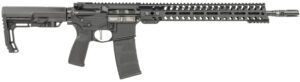 Patriot Ordnance Factory 01644 Minuteman Direct Impingement 5.56x45mm 30+1 16.50" Nitride Treated Threaded Barrel, Black Hard Coat Anodized Receiver, Synthetic 6 Position MFT Minimalist Stock