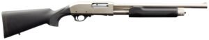 Charles Daly 930228 301 Tactical 12 Gauge Pump 3" 5+1 18.50" Nickel Vent Rib Barrel, Nickel Aluminum Receiver, Black Fixed Synthetic w/Pistol Grip Stock,