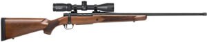 Mossberg 28124 Patriot  300 Win Mag Caliber with 3+1 Capacity, 24" Threaded/Fluted Barrel, Matte Blued Metal Finish & Walnut Stock Right Hand (Full Size) Includes Vortex Crossfire II 3-9x40mm Scope