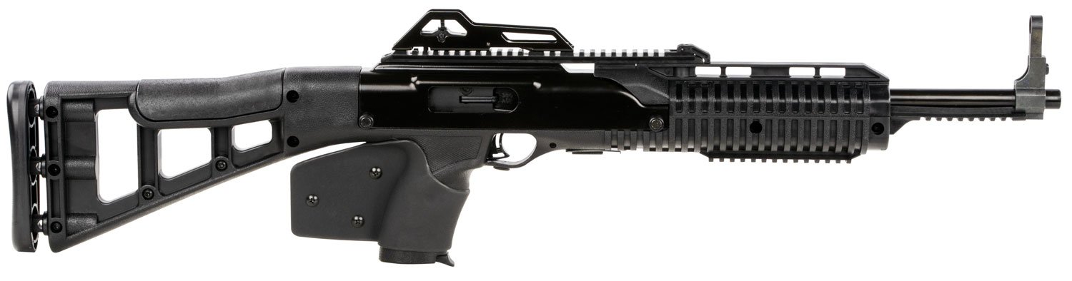 Hi-Point 3895TSCA 3895TS Carbine *CA Compliant 380 ACP Caliber with 16.50" Barrel, 10+1 Capacity, Black Metal Finish, Black All Weather Skeletonized Stock & Black California Paddle Grip Right Hand