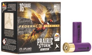 Federal PFX164FS4 Premium Prairie Storm FS 16Gauge 2.75" 1 1/8oz 4Shot 25 Per Box/10 Case