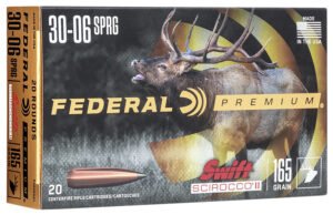 Federal P3006SS1 Premium 30-06Springfield 165gr Swift Scirocco II 20 Per Box/10 Case
