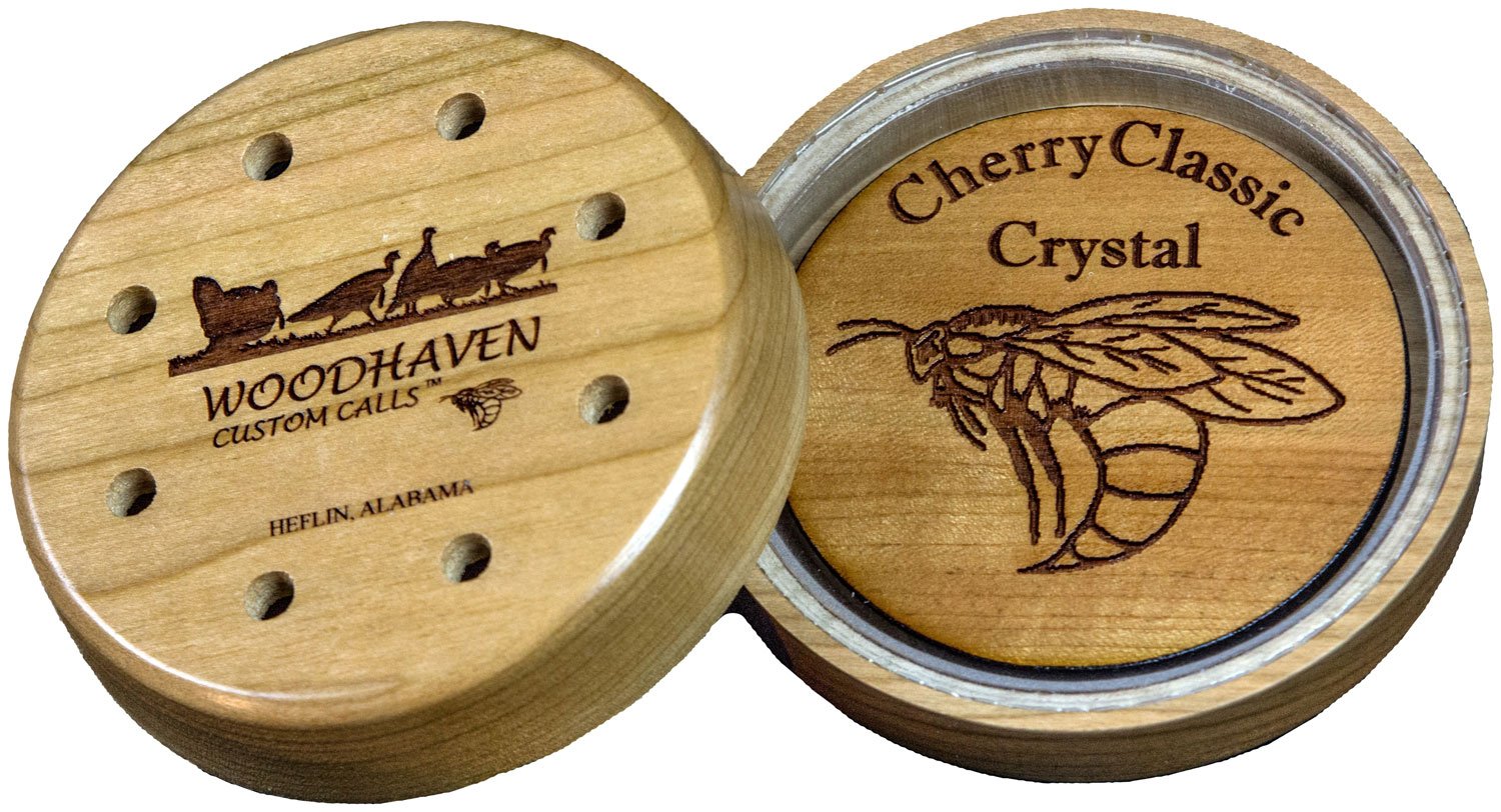 Woodhaven WH055 Cherry Classic Friction Call Attracts Turkeys Natural Crystal/Wood
