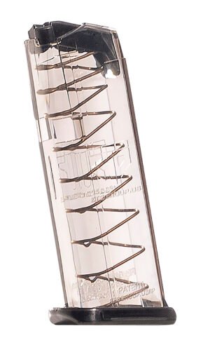 ETS Group GLK43X Pistol Mags 10rd 9mm Luger Compatible w/ Glock 43X/48 Clear Polymer