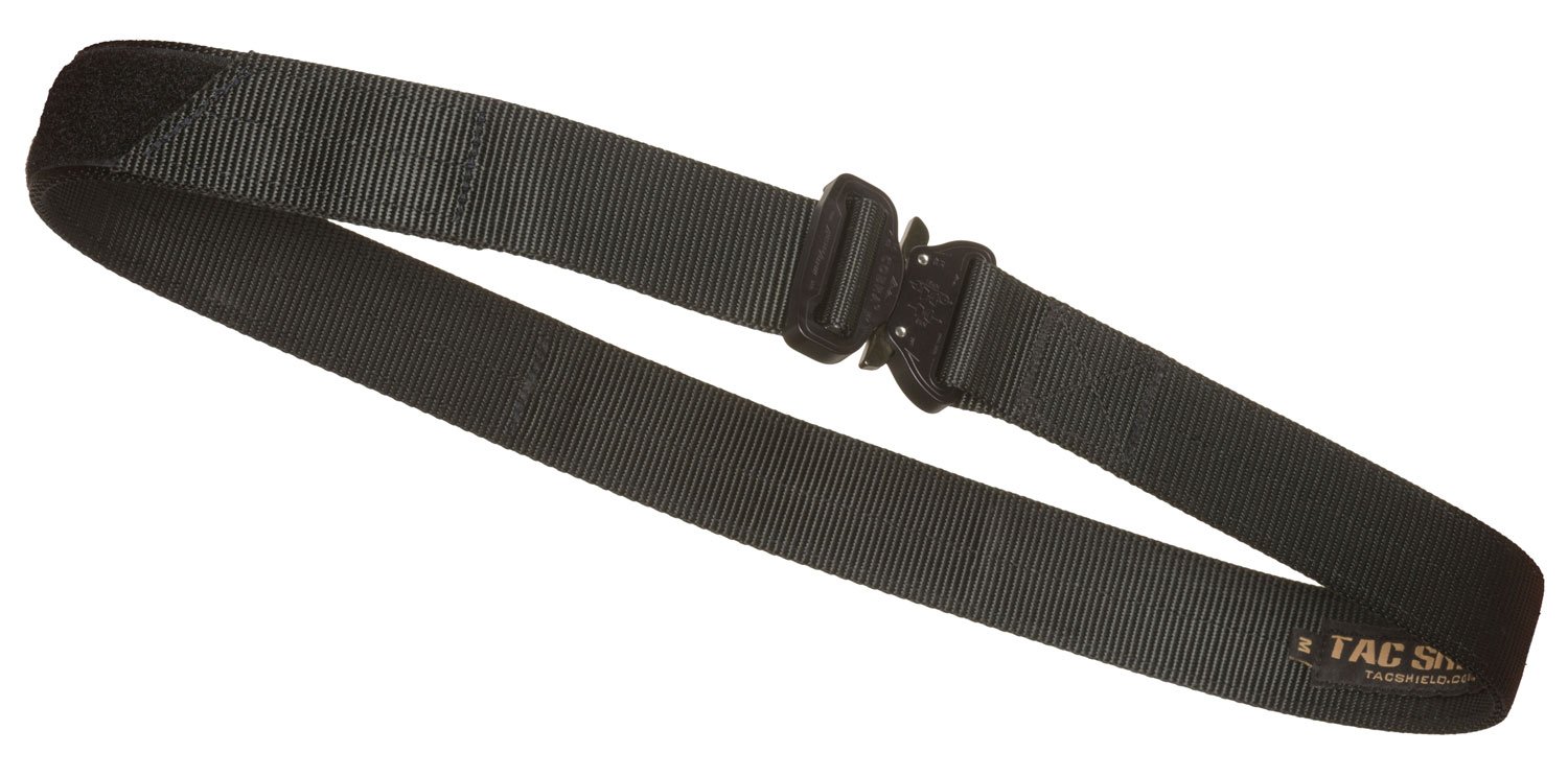Tacshield T30MDBK Tactical Gun Belt Black Webbing 34-38" 1.50" Wide Buckle Closure