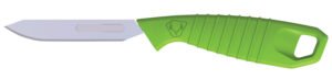HME HMEKN-PRBBM Super Lite Replace a Blade Tanto Plain Stainless Steel Blade/Green TPR Handle Includes 5 Replacement Blades/Sheath