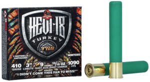 HEVI-Shot HS1009 HEVI-18 TSS Turkey 410Gauge 3" 13/16oz Tungsten 9Shot 5 Per Box/10 Case