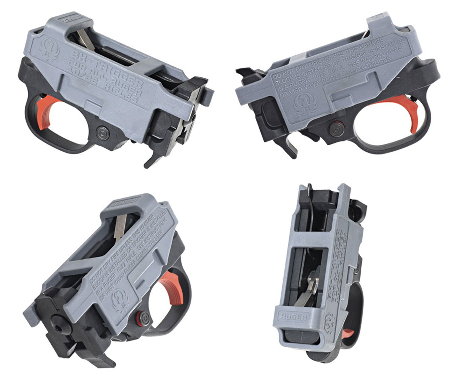 Ruger 90631 BX Trigger 10/22/22 Charger 2.75 lbs. Draw Weight, Red