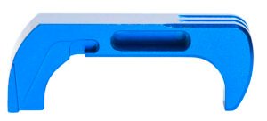 Cross Armory CRG5MCBL Mag Catch Extended Compatible w/Glock Gen4-5 Blue Anodized Aluminum