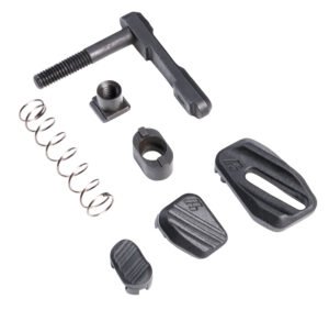Strike Industries ARMMR Modular Magazine Release made of Steel with Polymer Button & Black Finish for AR-Platform