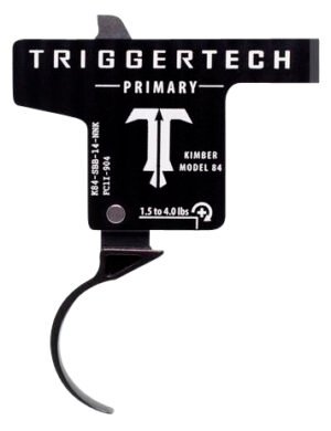 TriggerTech K84SBB14NNK Primary Single-Stage Curved Trigger with 1.50-4 lbs Draw Weight & Black PVD Finish for Kimber M84