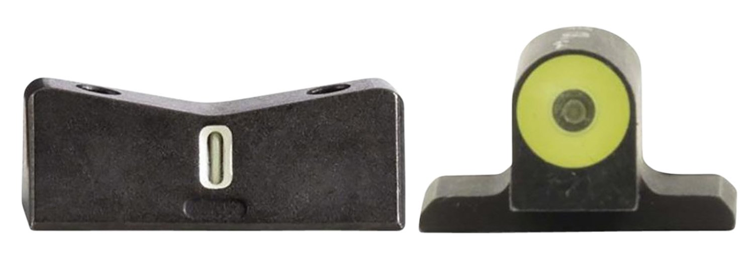 XS Sights SI0014S5Y DXT2 Big Dot Night Sights-Sig Sauer Black | Green Tritium Yellow Outline Front Sight Green Tritium White Outline Bar Rear Sight