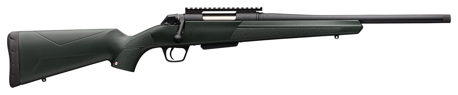 Winchester Repeating Arms 535757208 XPR Stealth 223 Rem Caliber with 5+1 Capacity, 16.50" Threaded Barrel, Black Perma-Cote Metal Finish & Green Synthetic Stock Right Hand (Full Size)