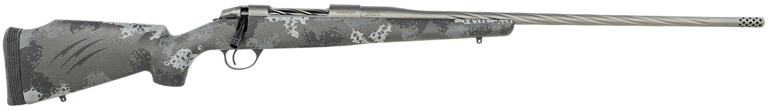 Fierce Firearms FCETW65PRCTIPH Twisted Edge Full Size 6.5 PRC 4+1 24" Gray Cerakote Steel Receiver, Phantom Camo Carbon Fiber Stock, Right Hand