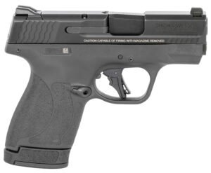 Smith & Wesson 13246 M&P Shield Plus Micro-Compact Frame 9mm Luger 13+1, 3.10" Black Armornite Stainless Steel Barrel & Serrated Slide, Matte Black Polymer Frame,  Thumb Safety