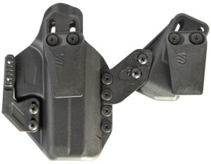 Blackhawk 416168BK Stache IWB Size 68 Black Polymer Belt Clip Compatible w/Glock 43/ 43x/Springfield Hellcat Ambidextrous