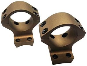 Talley HC840735 Scope Mount/Ring Combo  Burnt Bronze Aluminum 34mm Tube X-Bolt Medium Rings 0 MOA