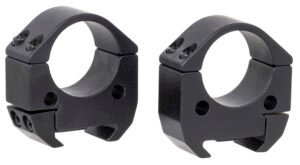 Talley TMS10M Modern Sporting  Black Anodized Aluminum 1" Tube Medium Picatinny Rail 0 MOA