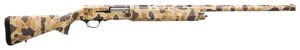Browning 0119082005 A5  12 Gauge 26" Barrel 3.5" 4+1 Full Coverage Vintage Tan Camo, Textured Synthetic Stock With Close Radius Pistol Grip